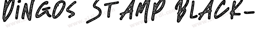 Dingos Stamp Black字体转换